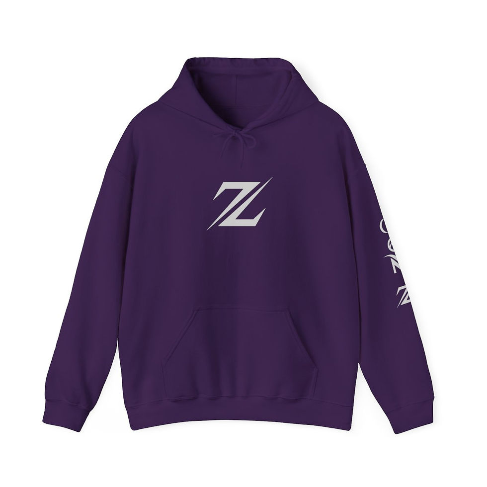 Thumbnail: Gen Z Unisex Heavy Blend™ Hooded Sweatshirt - Red with Black