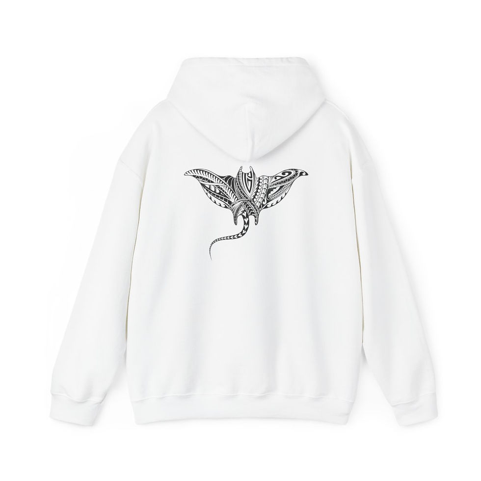 Thumbnail: Manta Ray ~ Hooded Sweatshirt, Heavy Blend™ 
