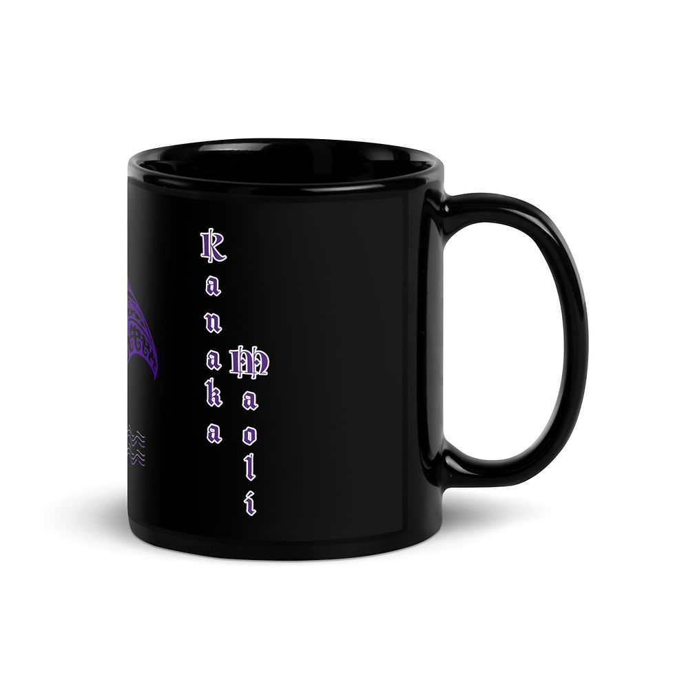 Thumbnail: Mug, Black ~ Stingray ~ Noho 'ana Kanaka Maoli