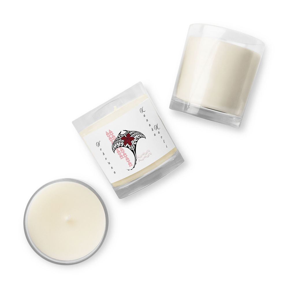Thumbnail: Candle, Soy Glass ~ Stingray ~ Noho 'ana Kanaka Maoli