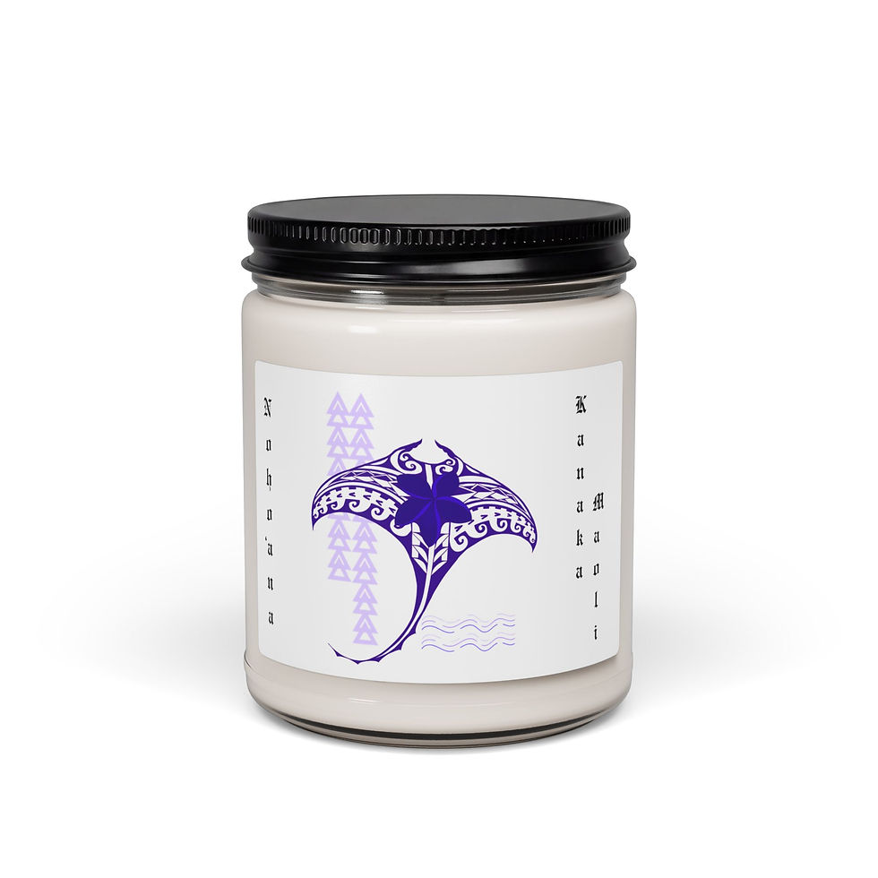 Thumbnail: Manta Ray ~ Noho 'ana Kanaka Maoli Scented Soy Candle, 9oz