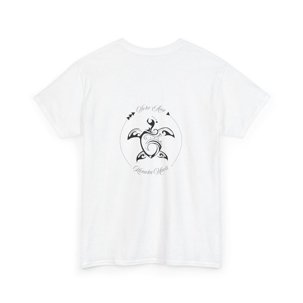 Thumbnail: Tee, Heavy Cotton ~ Honu ~ Noho 'ana Kanaka Maoli