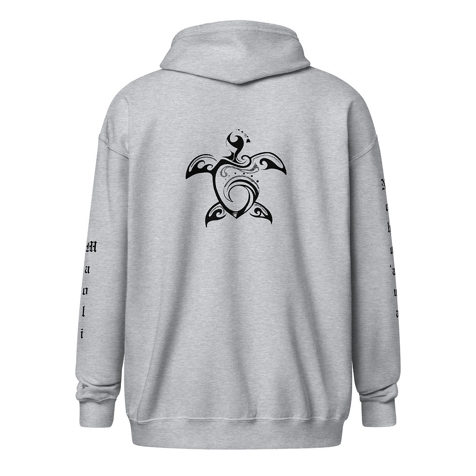 Thumbnail: Zip Hoodie*~ Honu ~ Noho 'ana Kanaka Maoli