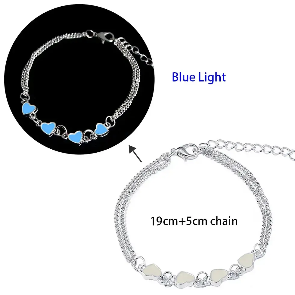 Thumbnail: Bracelet, Natural Stone Luminous Glow in the Dark