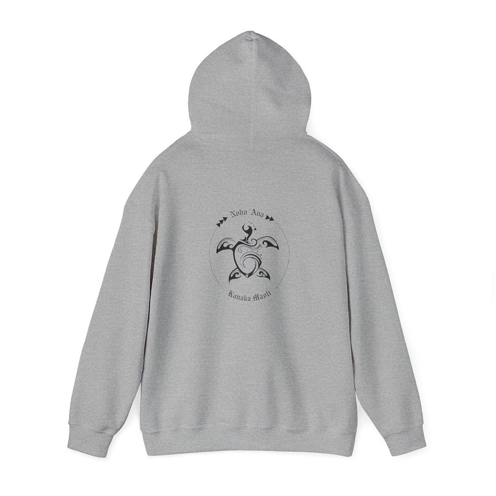 Thumbnail: Hooded Sweatshirt*, Heavy Blend™ ~ Honu ~ Noho 'ana Kanaka Maoli