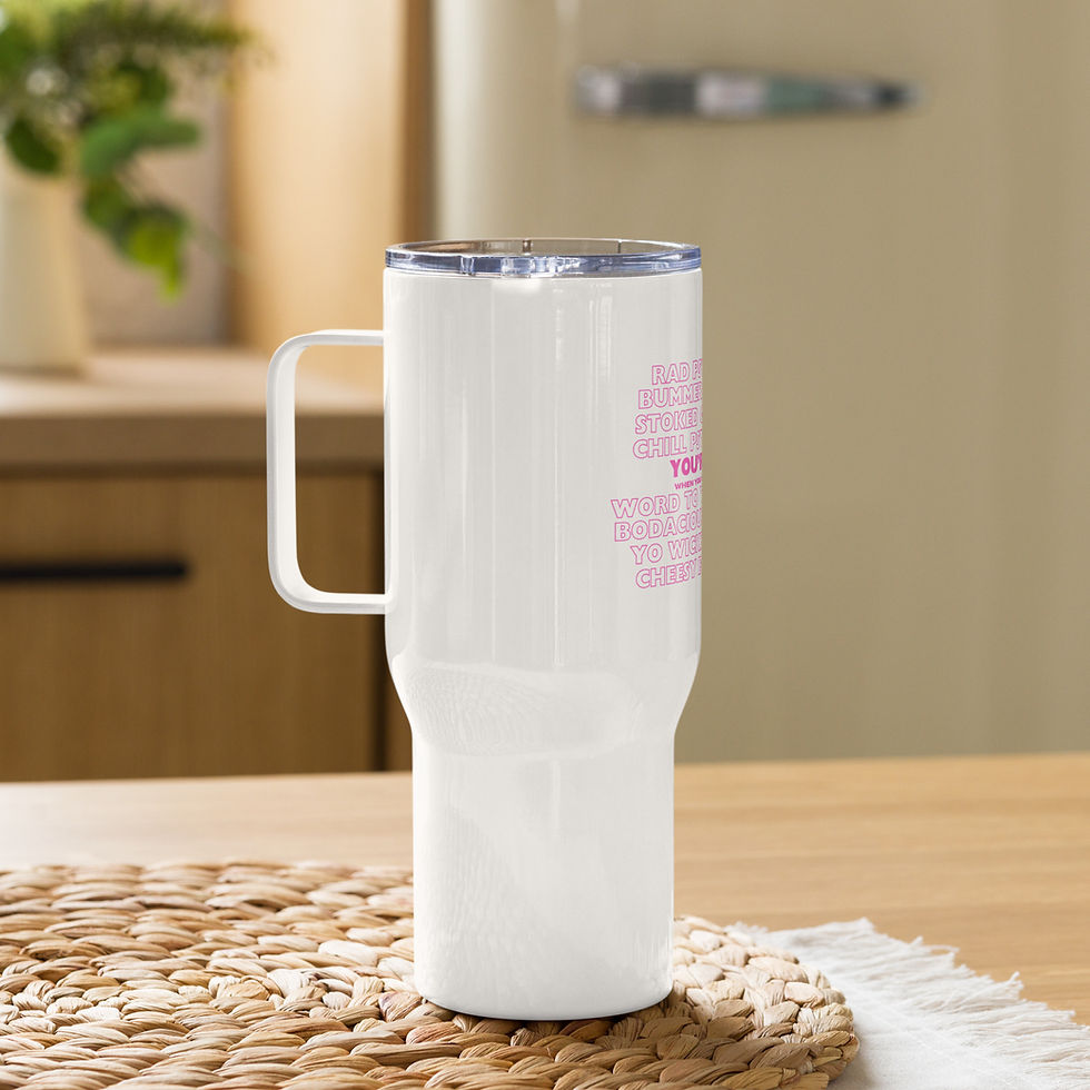 Thumbnail: Gen X Travel mug with a handle - Pink