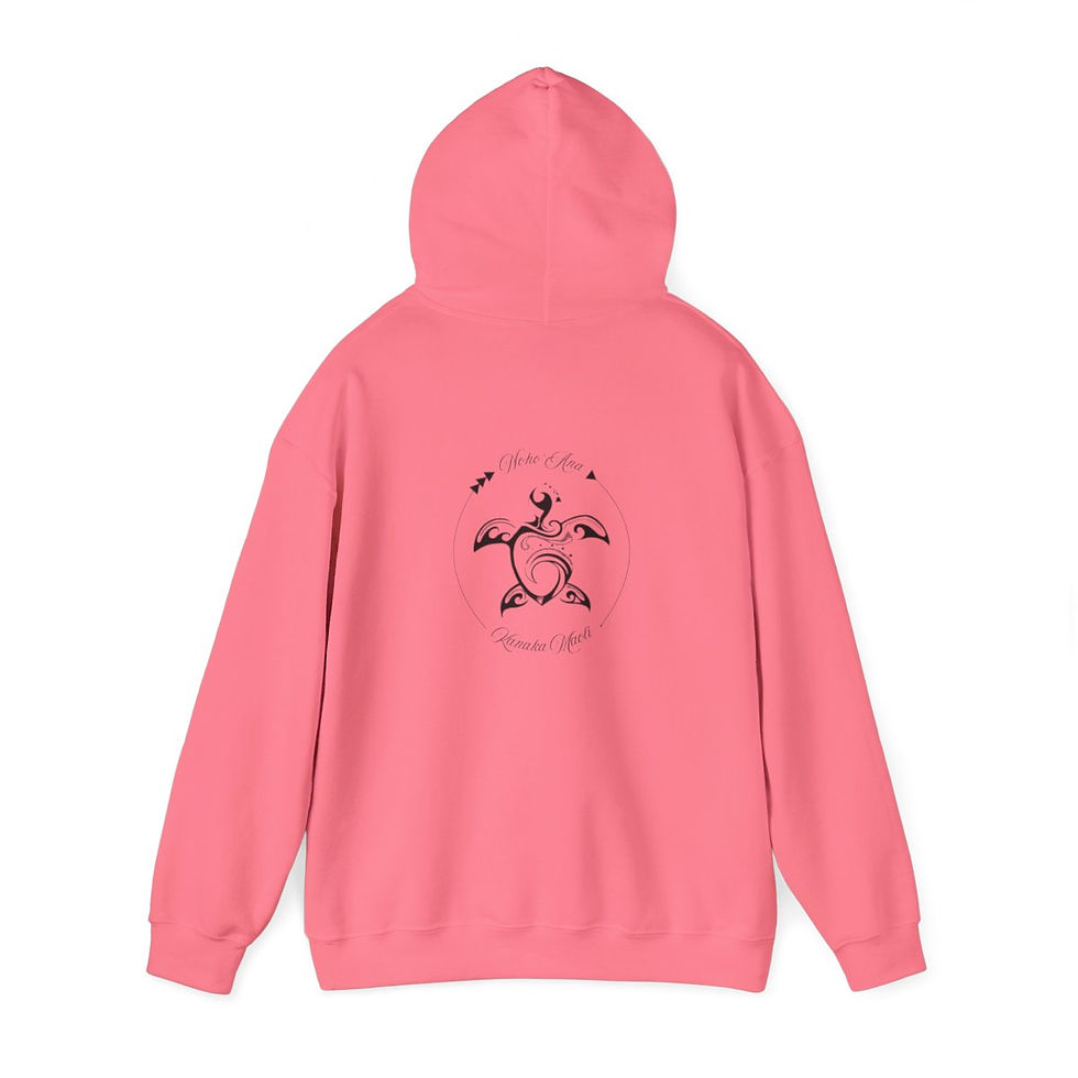 Thumbnail: Hooded Sweatshirt, Heavy Blend™ ~ Honu ~ Noho 'ana Kanaka Maoli