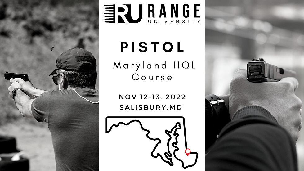 Maryland Wear & Carry Course