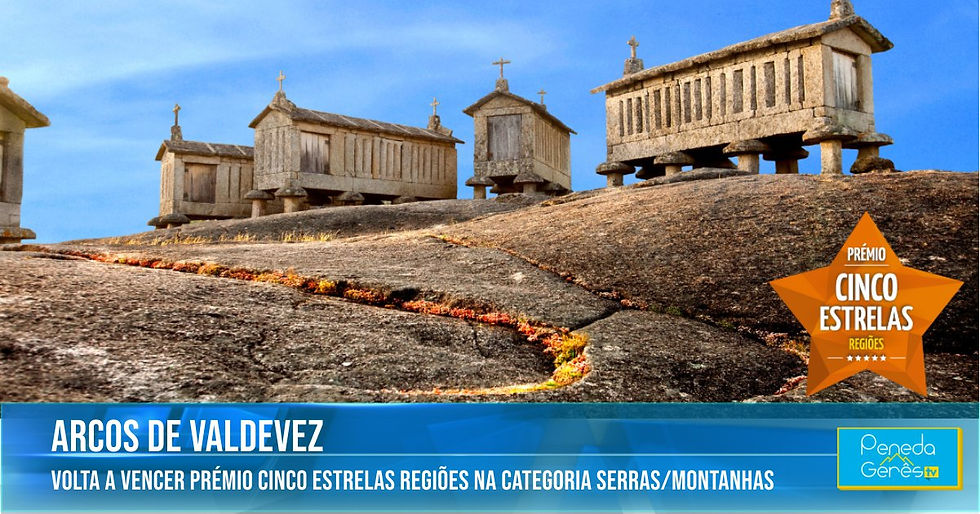 espigueiros de pedra no alto do monte