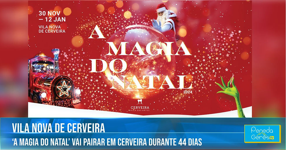 cartaz A MAGIA DO NATAL DE CERVEIRA