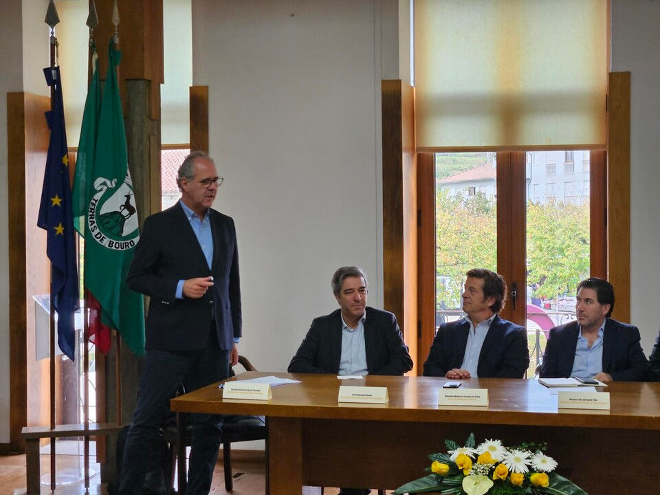 Presidente da Câmara de Melgaço a discursar