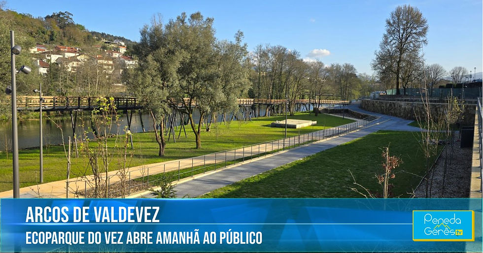 parque com ecovia na natureza, junto ao rio e com árvores