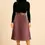 Thumbnail: Woman in black turtleneck and pleated skirt, The Pinstripe long sleeve semi formal Knot Shirt Skynn