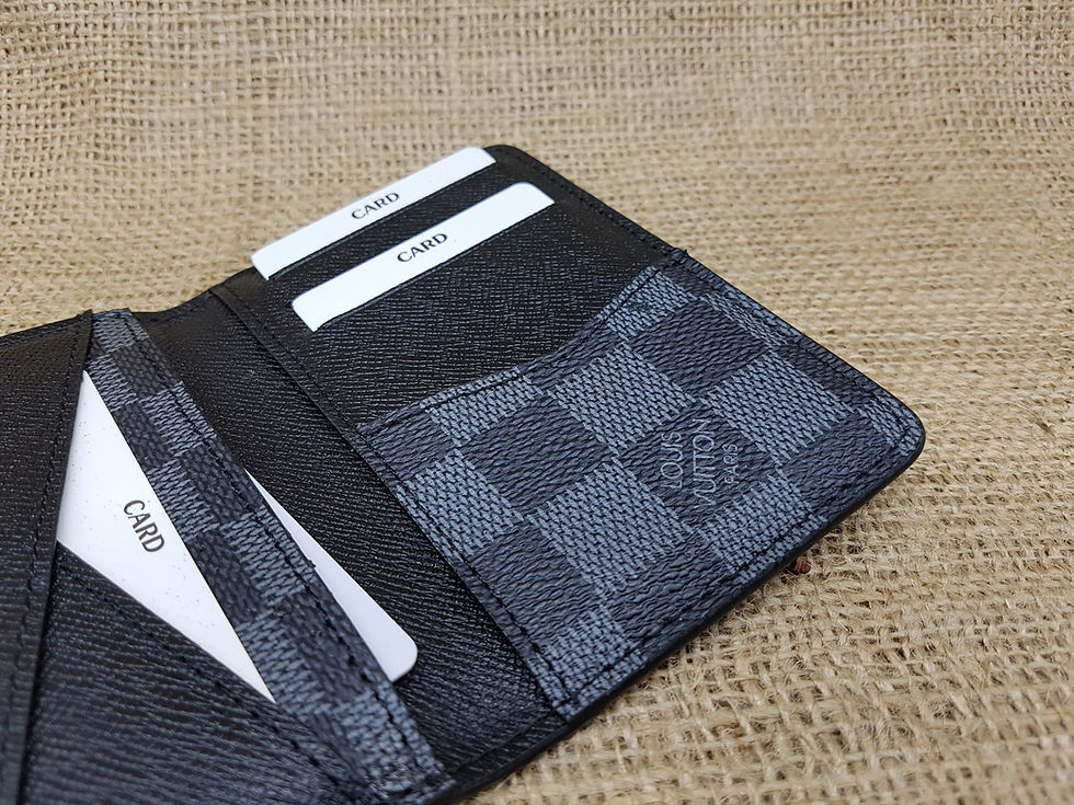 Thumbnail: Louis Vuitton Card holder, LV cardholder, handmade, LVfashion, leather wallet, b