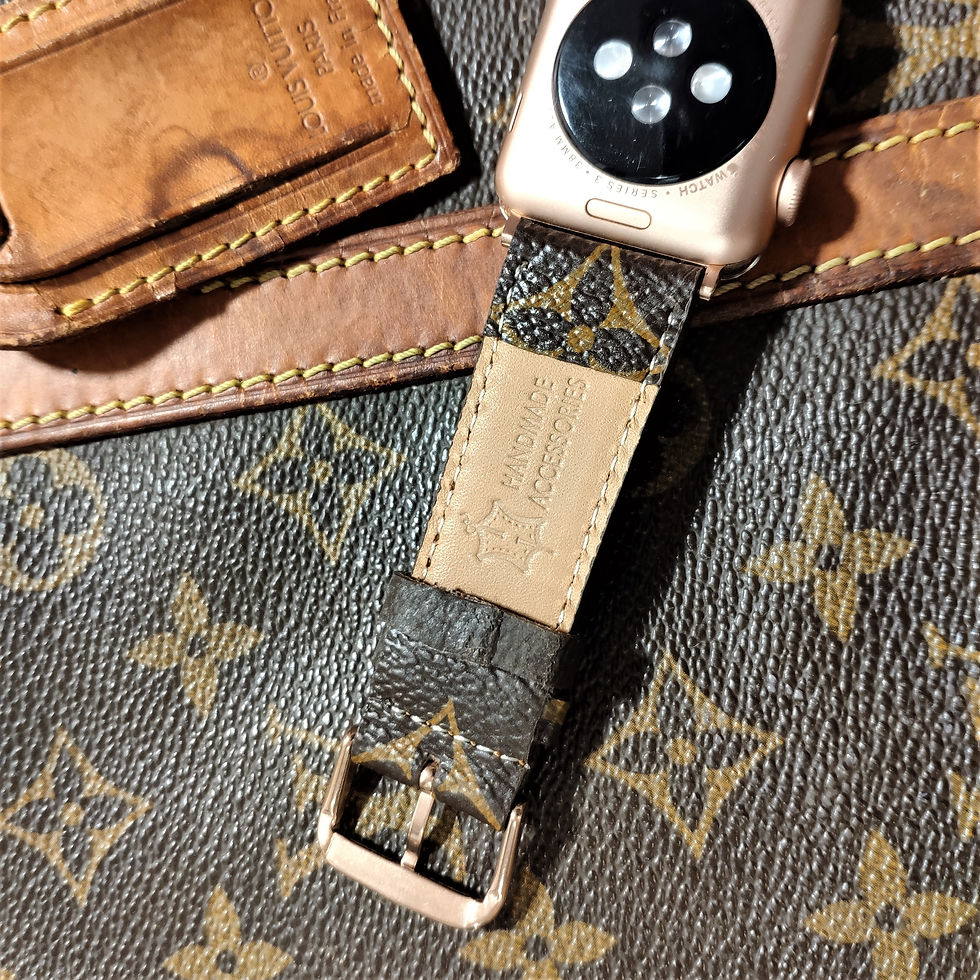 Thumbnail: Authentic  Louis Vuitton Apple Watch Band iwatch strap series 8-7-6-5-4-3-2-1