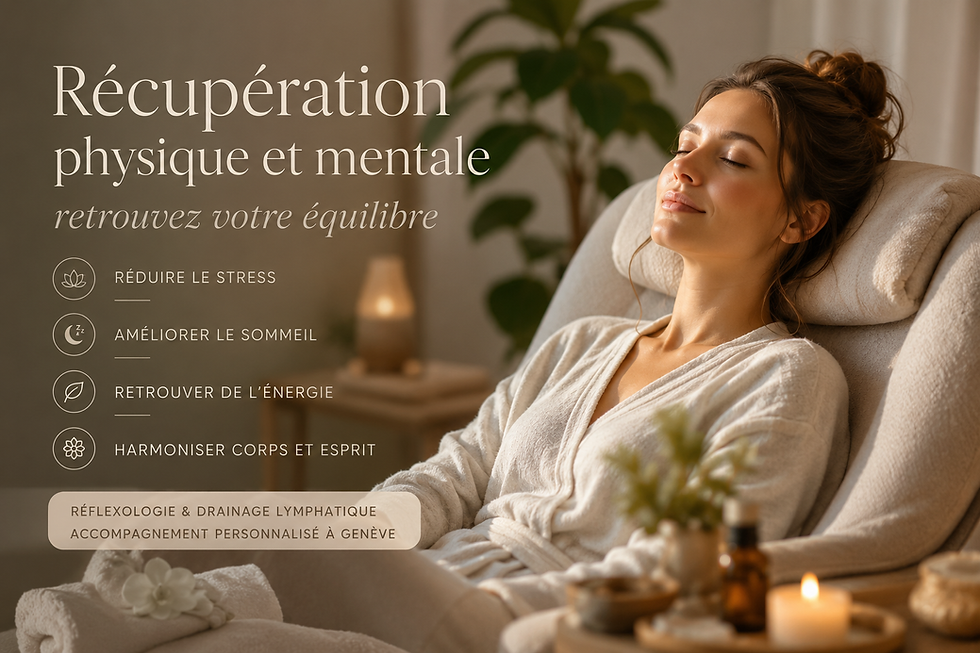 récupération physique et mentale femme Genève bien-être