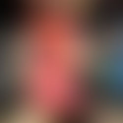 A hand holds a red book titled "Under the Hammer" by Samantha Dooey-Miles. The background shows colorful books on a bookshelf.