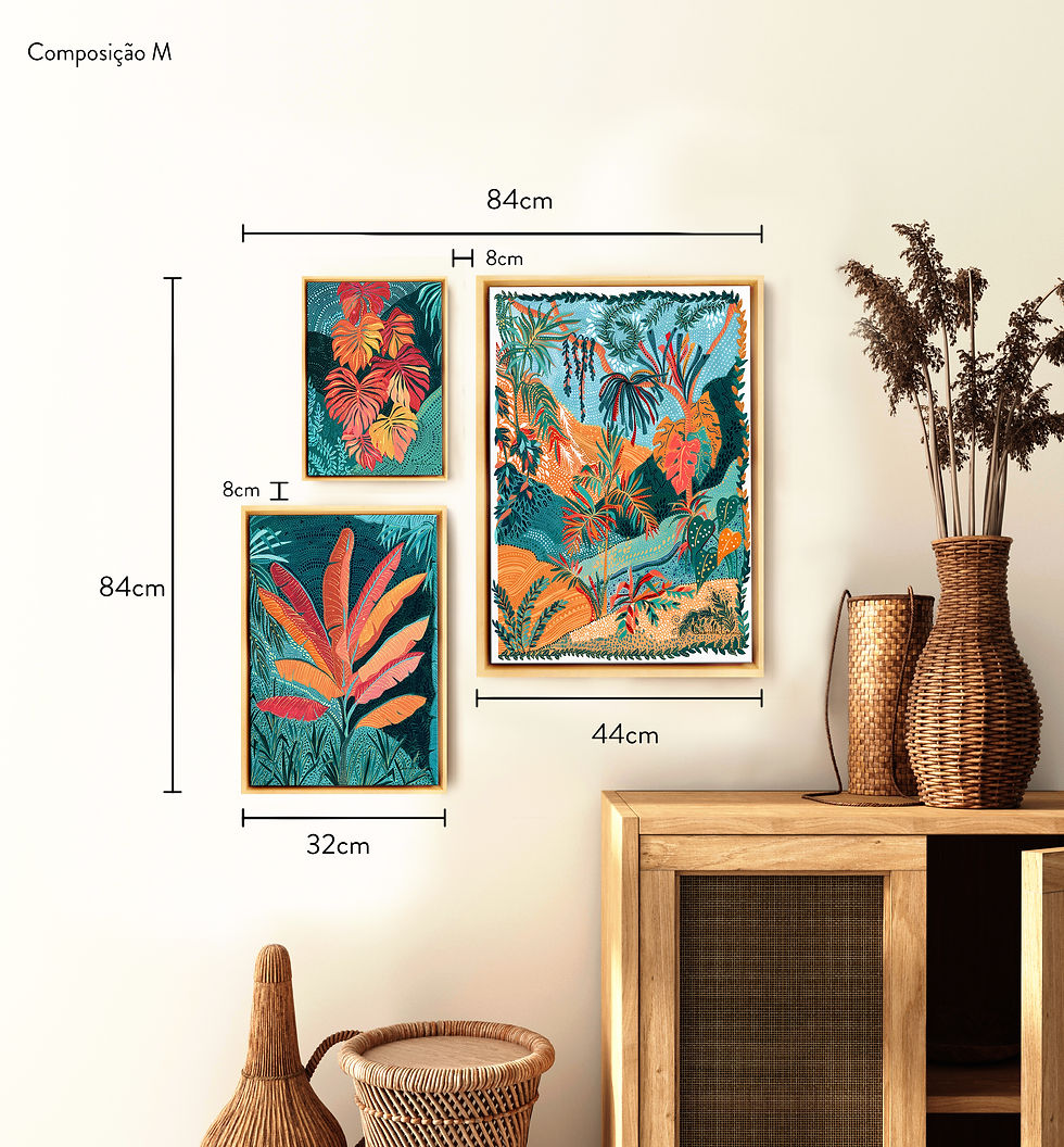 Thumbnail: Trio Mata - Composição de 3 quadros