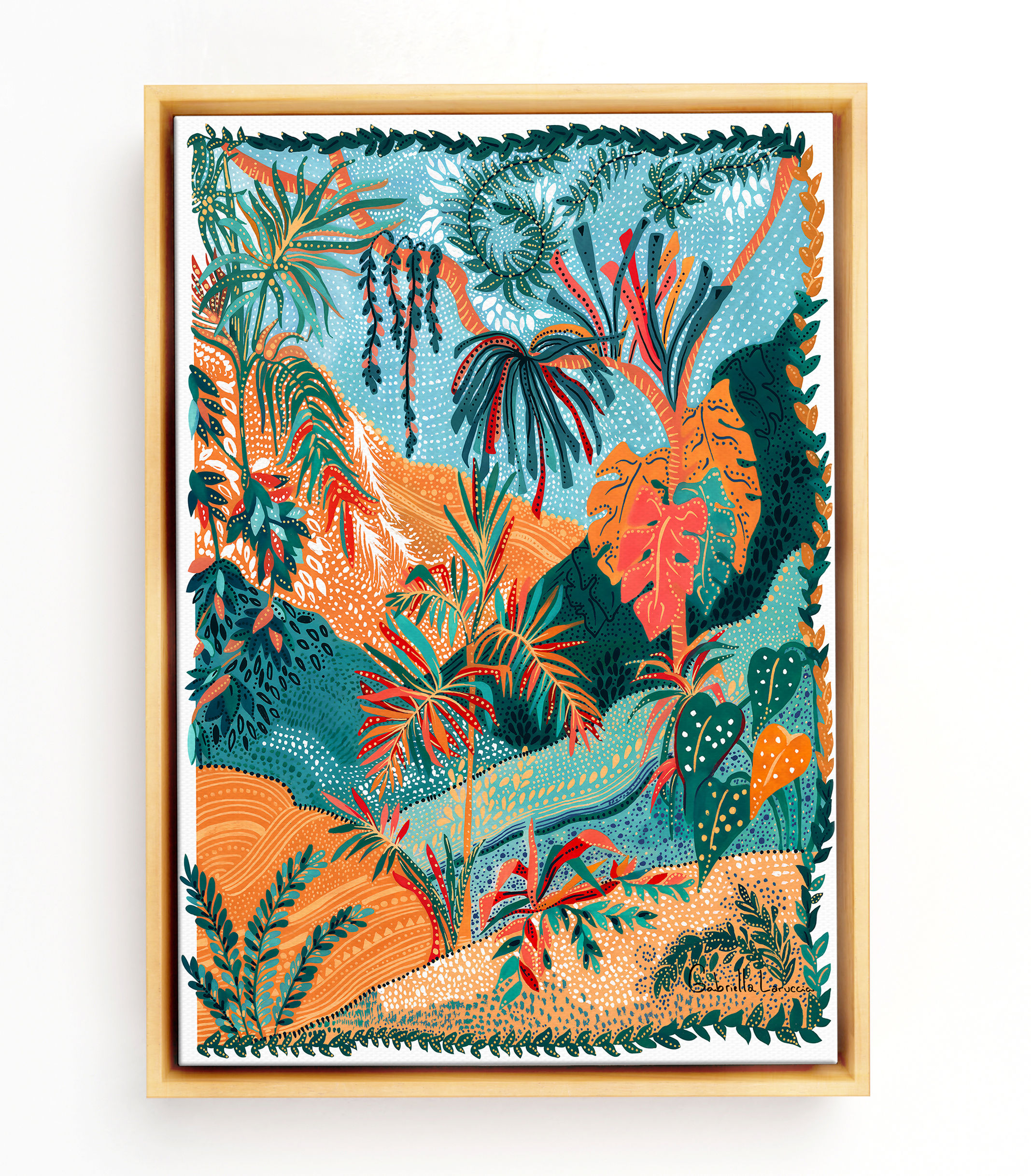 Mata Maresias em Canvas com Moldura