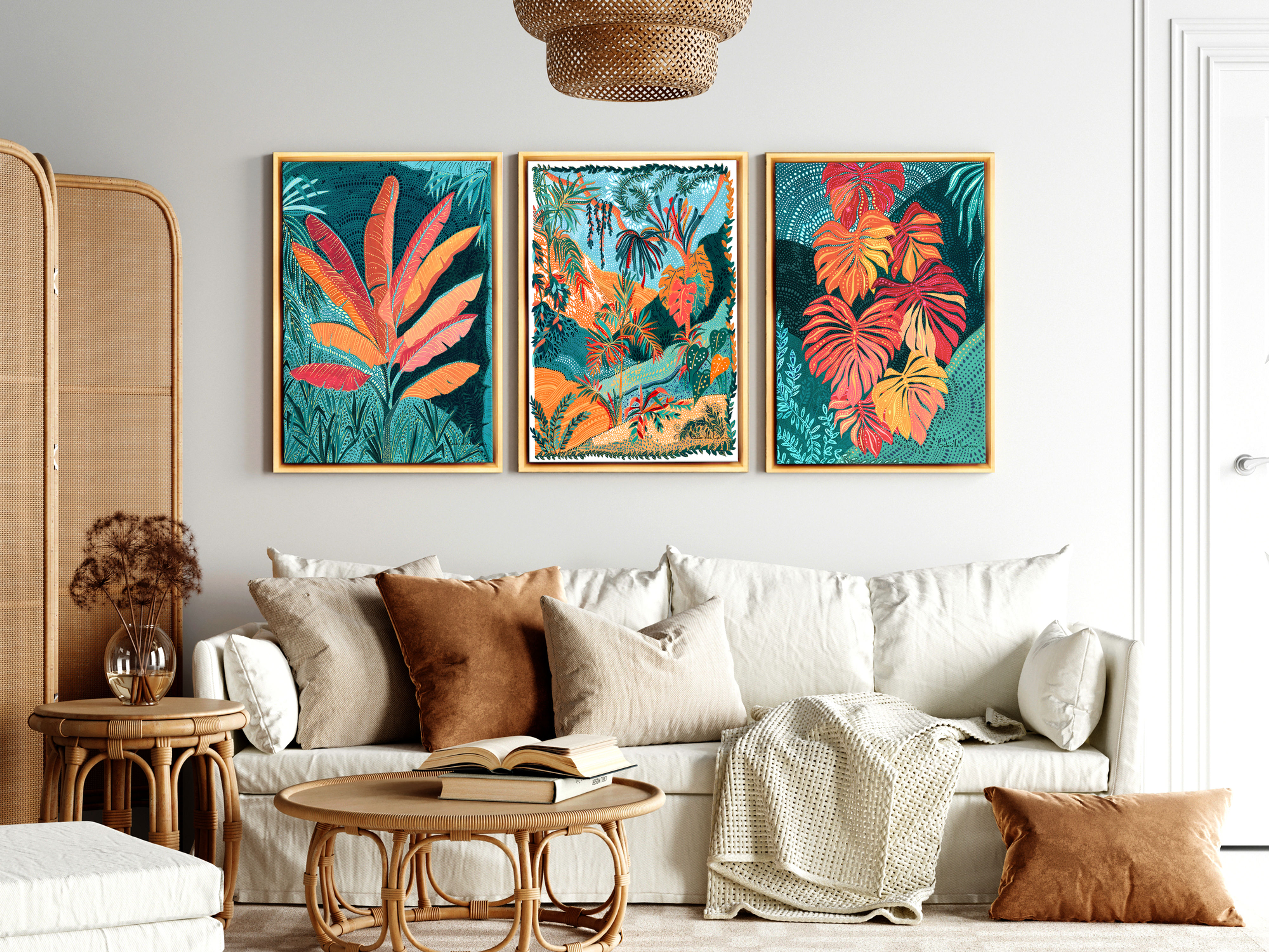 Trio Mata - Composição de 3 quadros