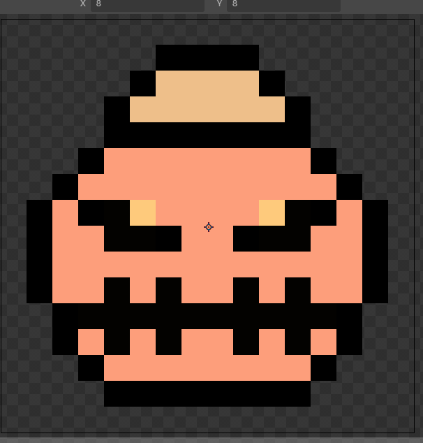 The previous sprite before is simple, flat but would later be improved!