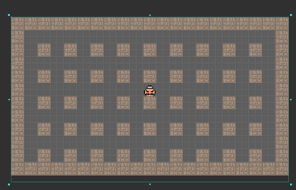 Placed Tiles of the walls!
