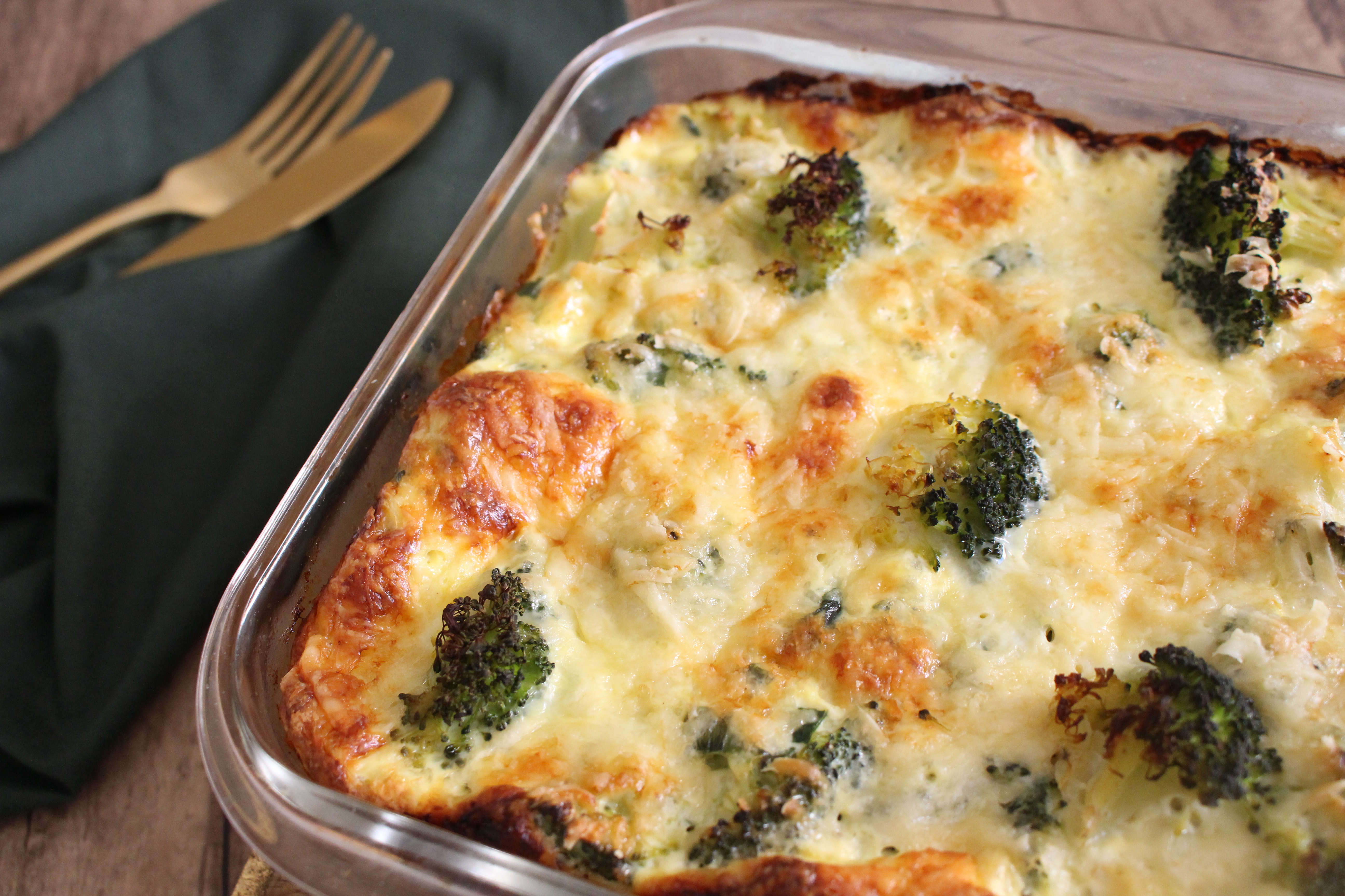 Couve Flor E Brocolis Gratinado Com Creme De Leite - Últimas Flores