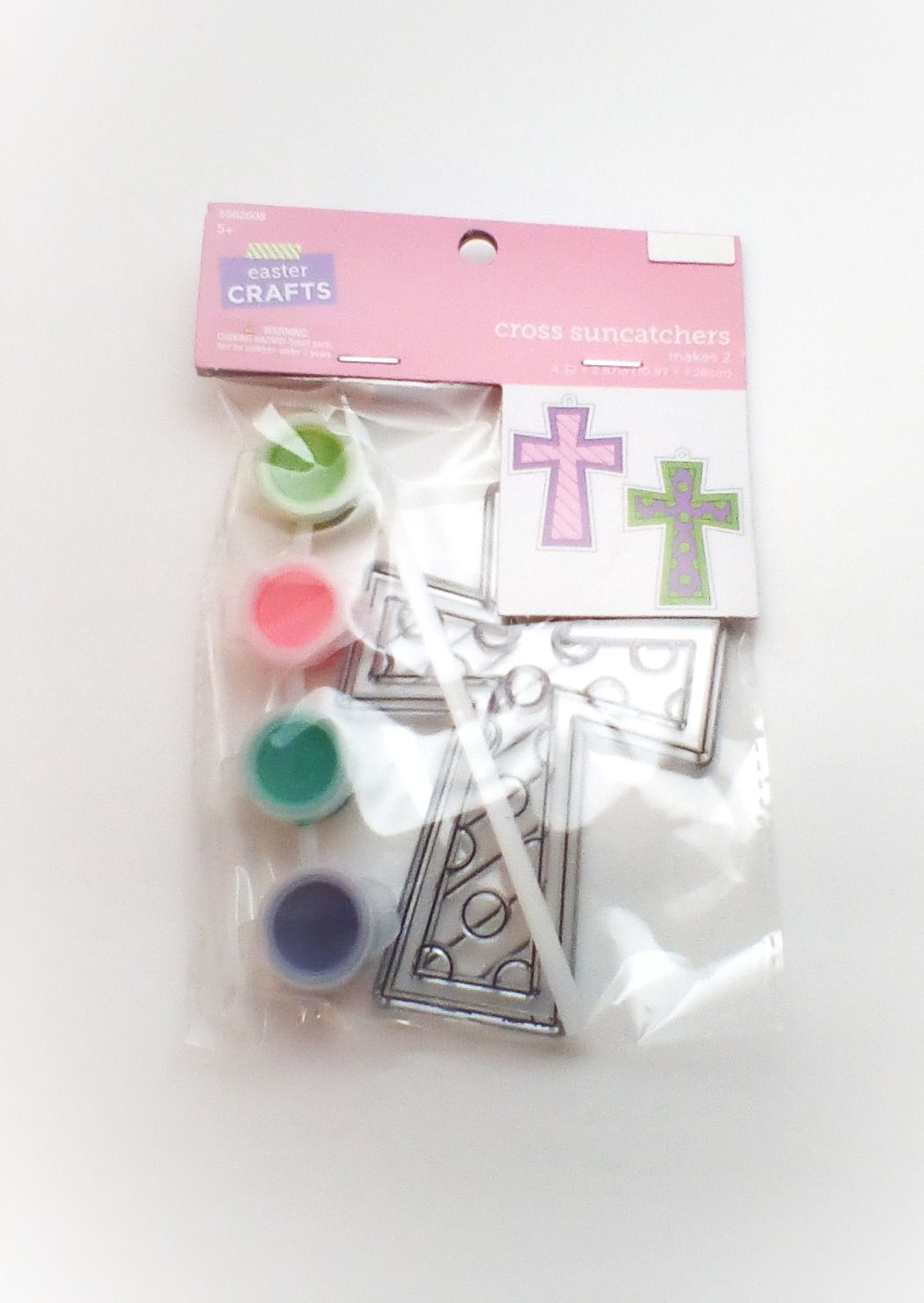 Easter Crafts Cross Suncatchers - 2 Pk