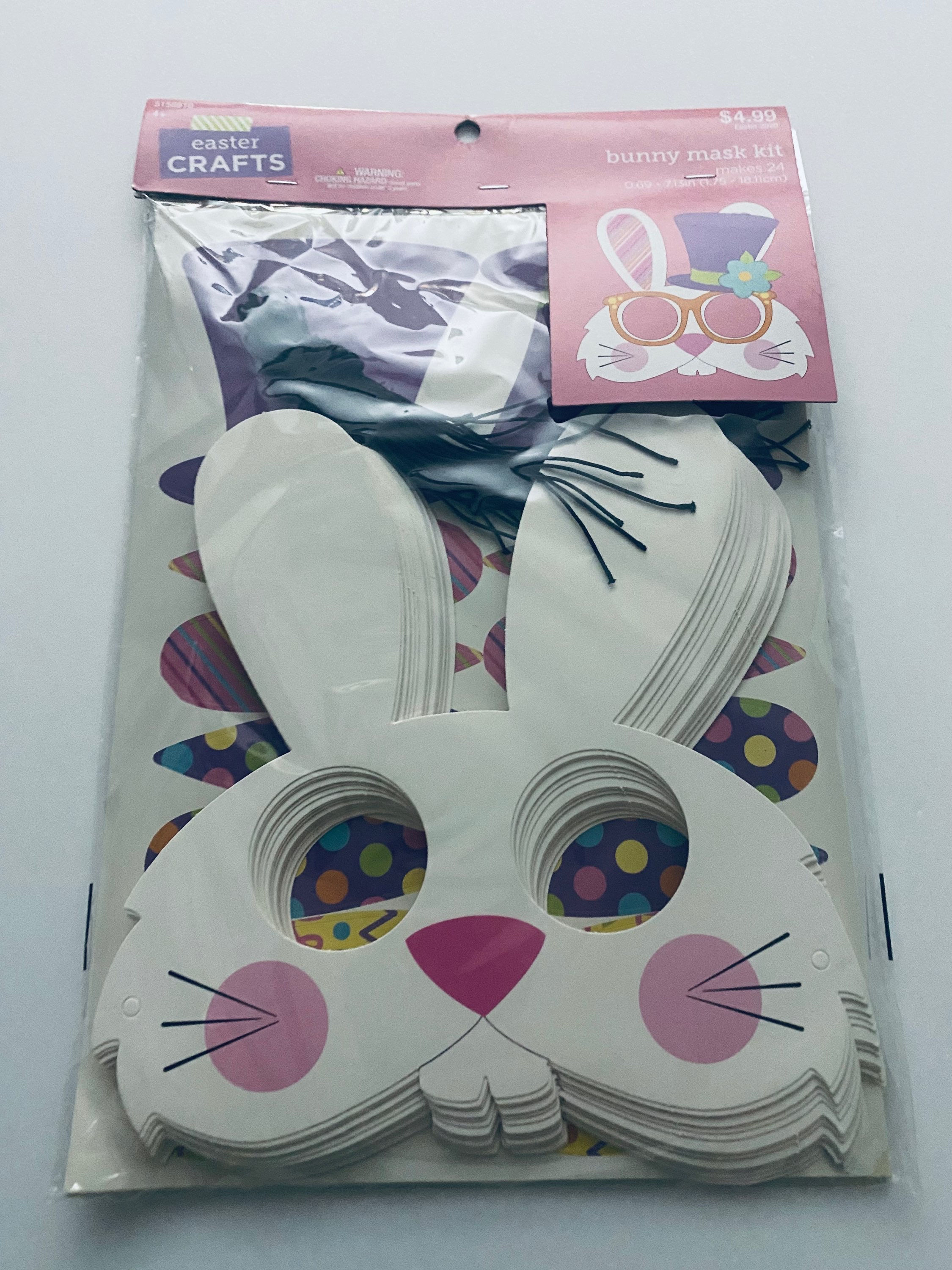 Easter Crafts Bunny Mask Kit - Makes 24