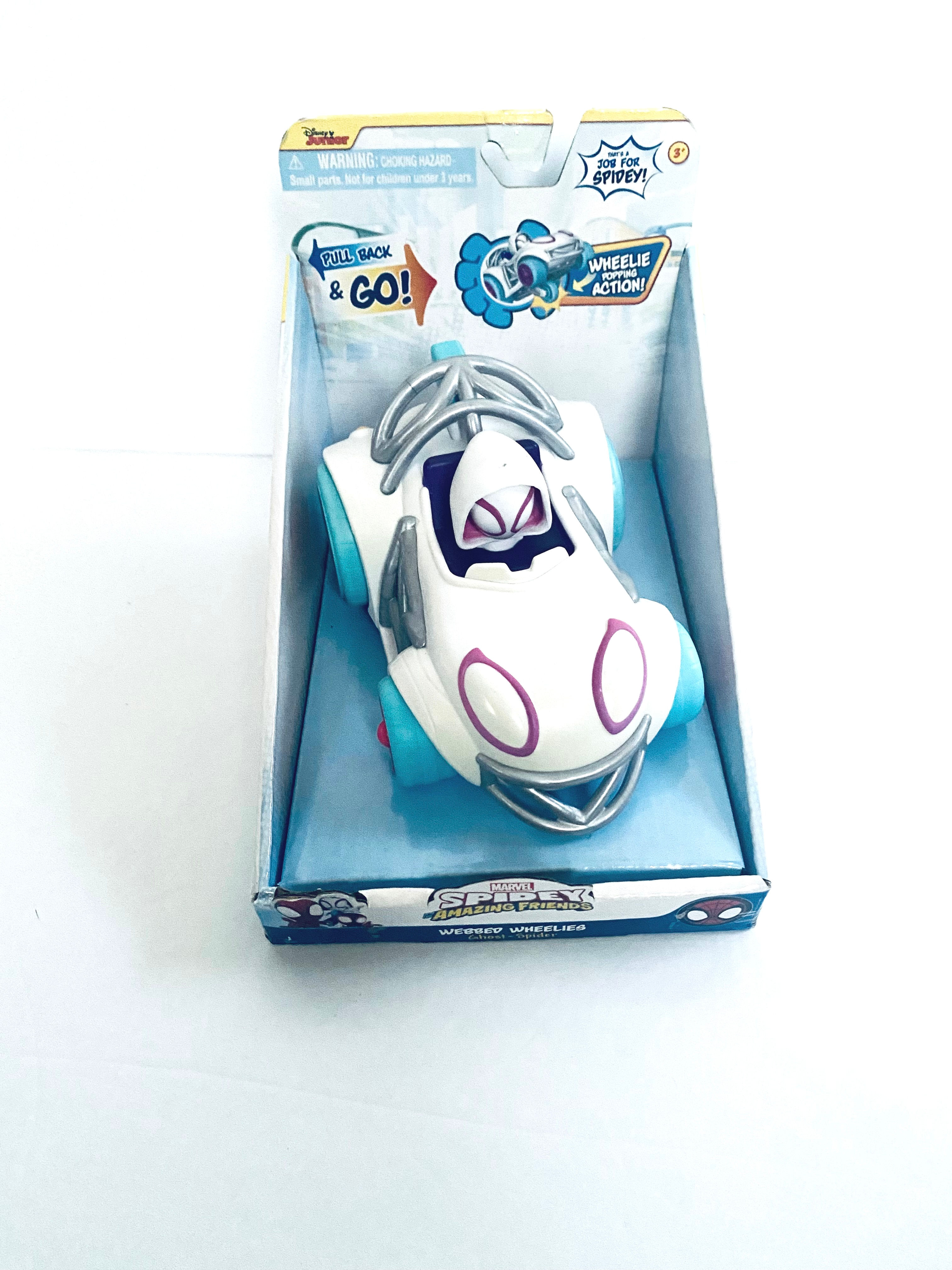 Marvel Disney Spidey & His Amazing Friends Ghost-Spider Webbed Wheelies w Bonus