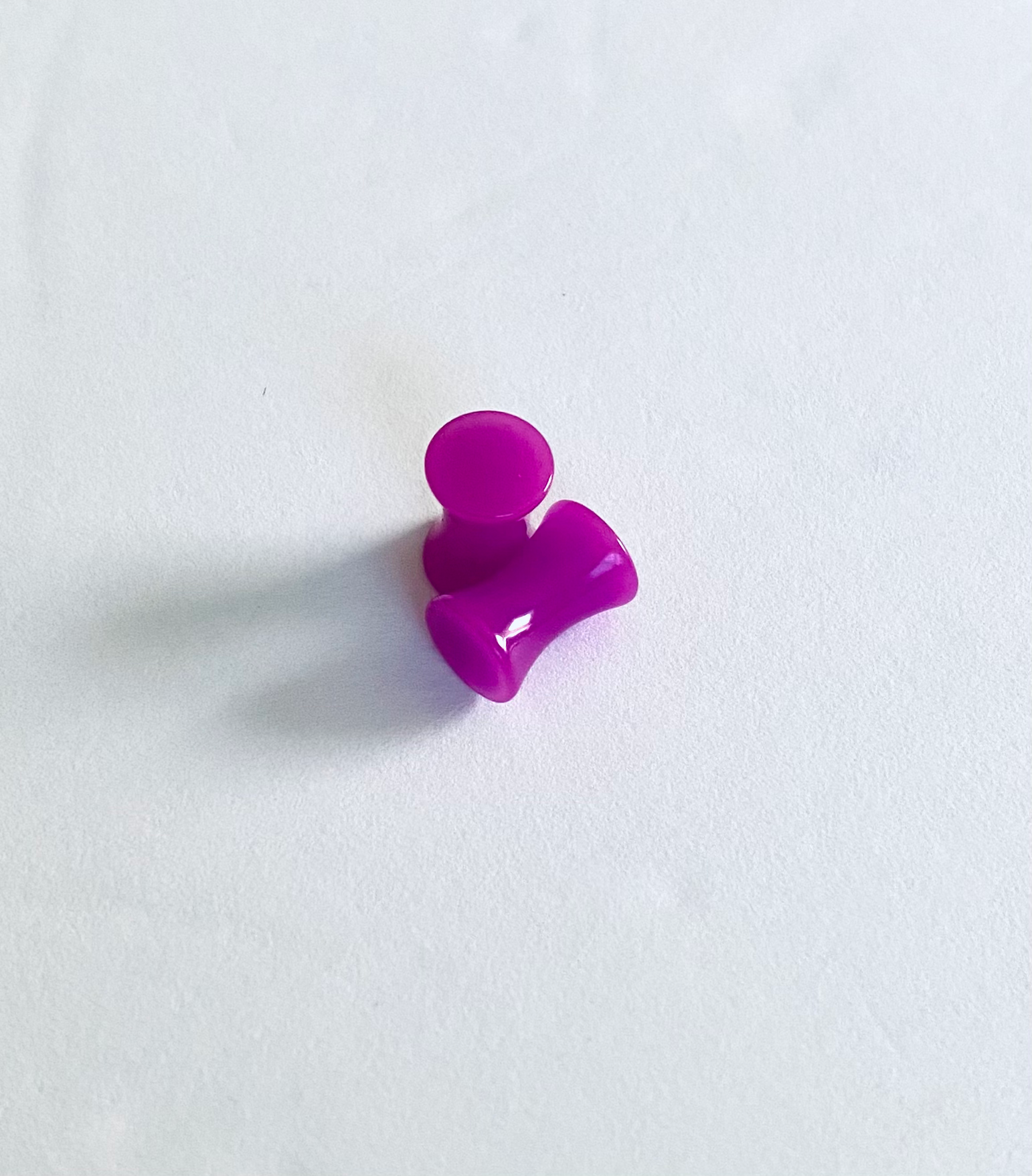 Neon Purple Acrylic Saddle Plug Set 4 Gauge (5mm)