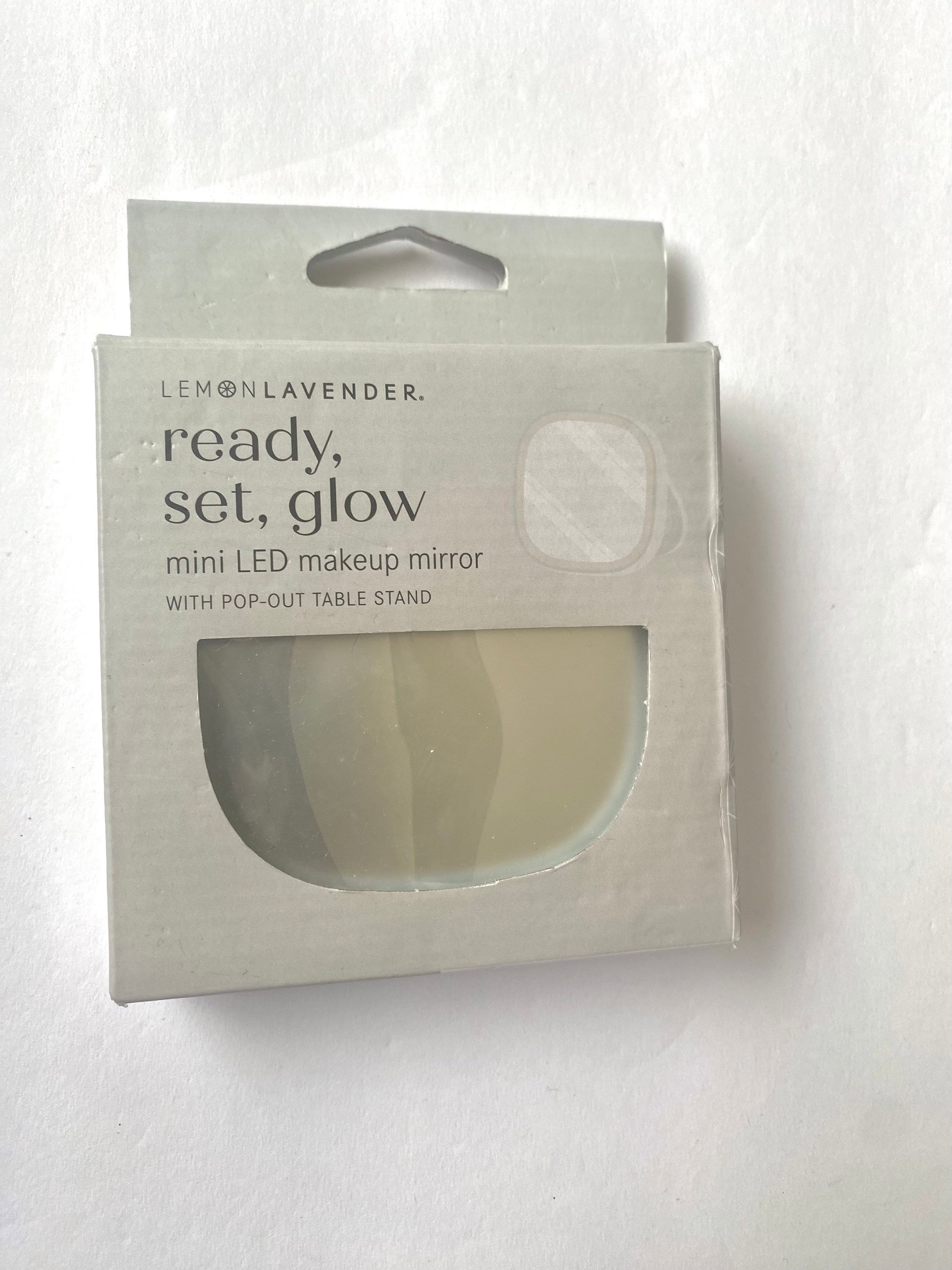 Lemon Lavender LED Mini Makeup Mirror