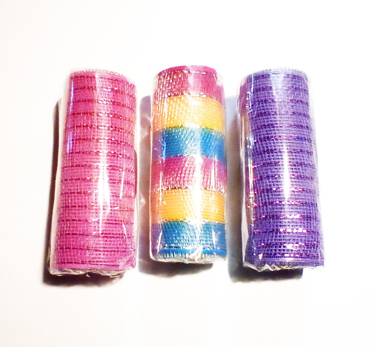 Spring Color Decorative Mesh Ribbon 6" x 15'  Variety