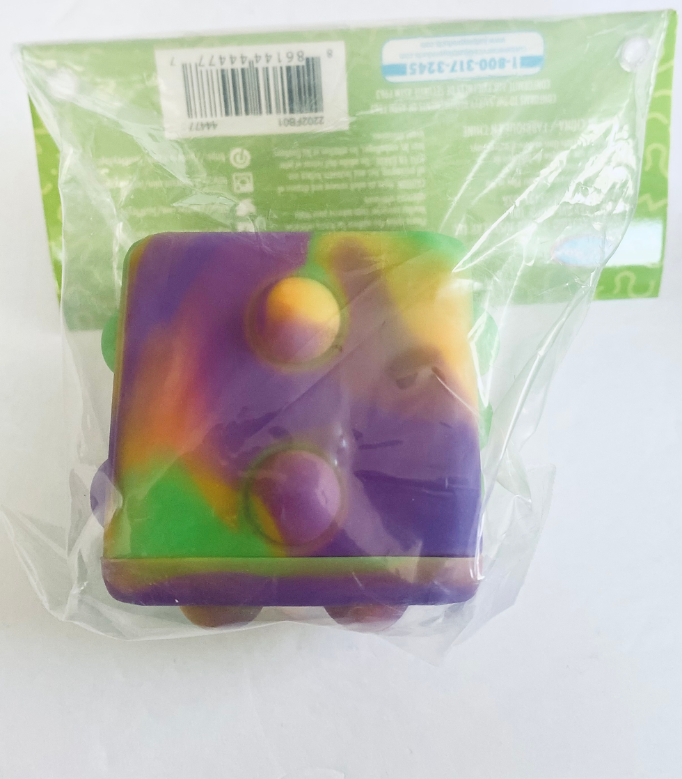 Thumbnail: Fidgetz Pop Em Dice - Cube Shape Multi-color