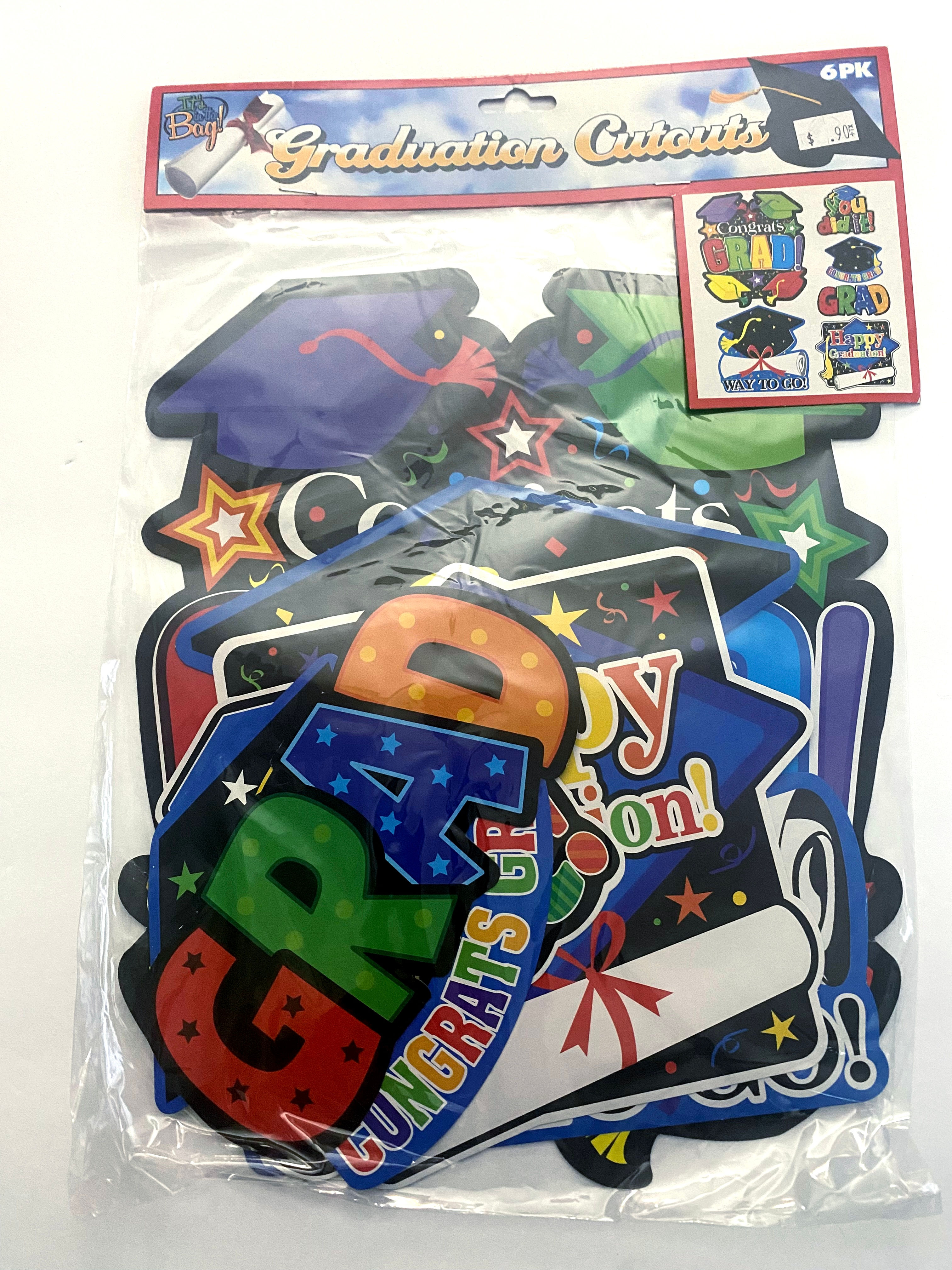 It’s In The Bag Graduation Cutouts - 6 Pk