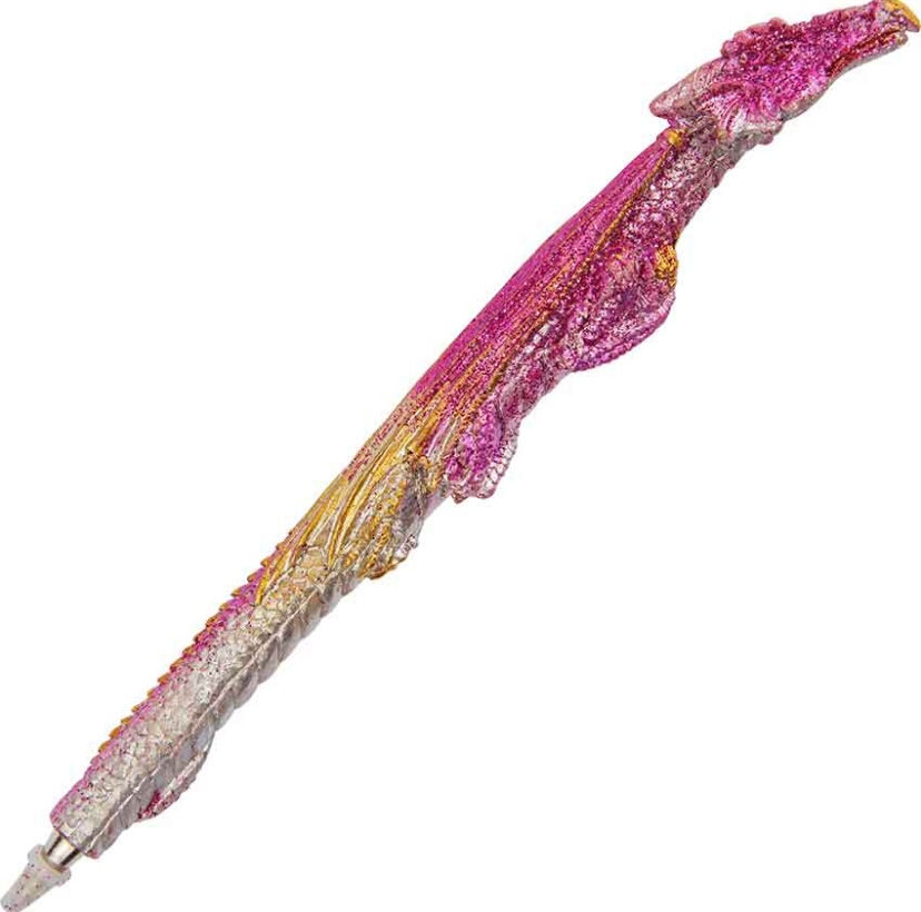 Thumbnail: Pacific Giftware Glitter Dragon Handcrafted Resin Pen - Various Colors