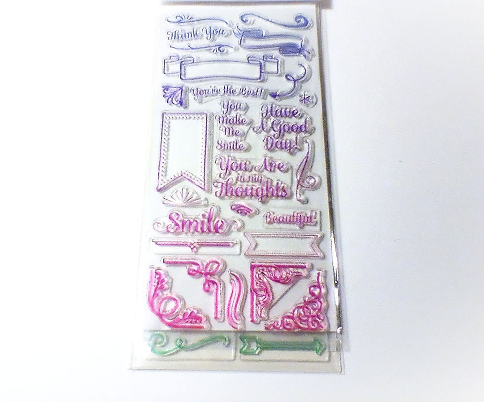 Thumbnail: Craft Smart Clear Stamps Letters and Numbers Pack 118pc