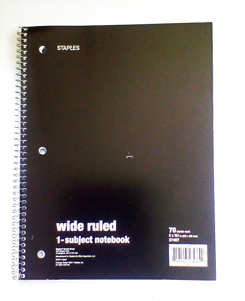 Thumbnail: 1 Subject Notebooks Various Colors Wide Ruled