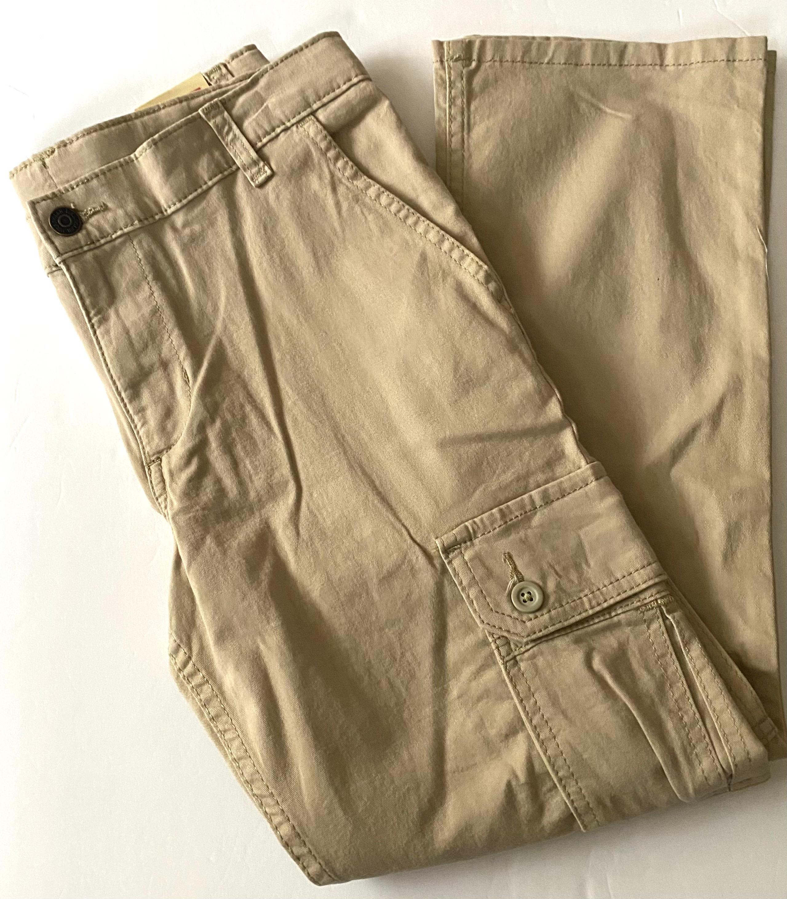 Boys Wrangler Cargo Pants- Beige Size12 Husky