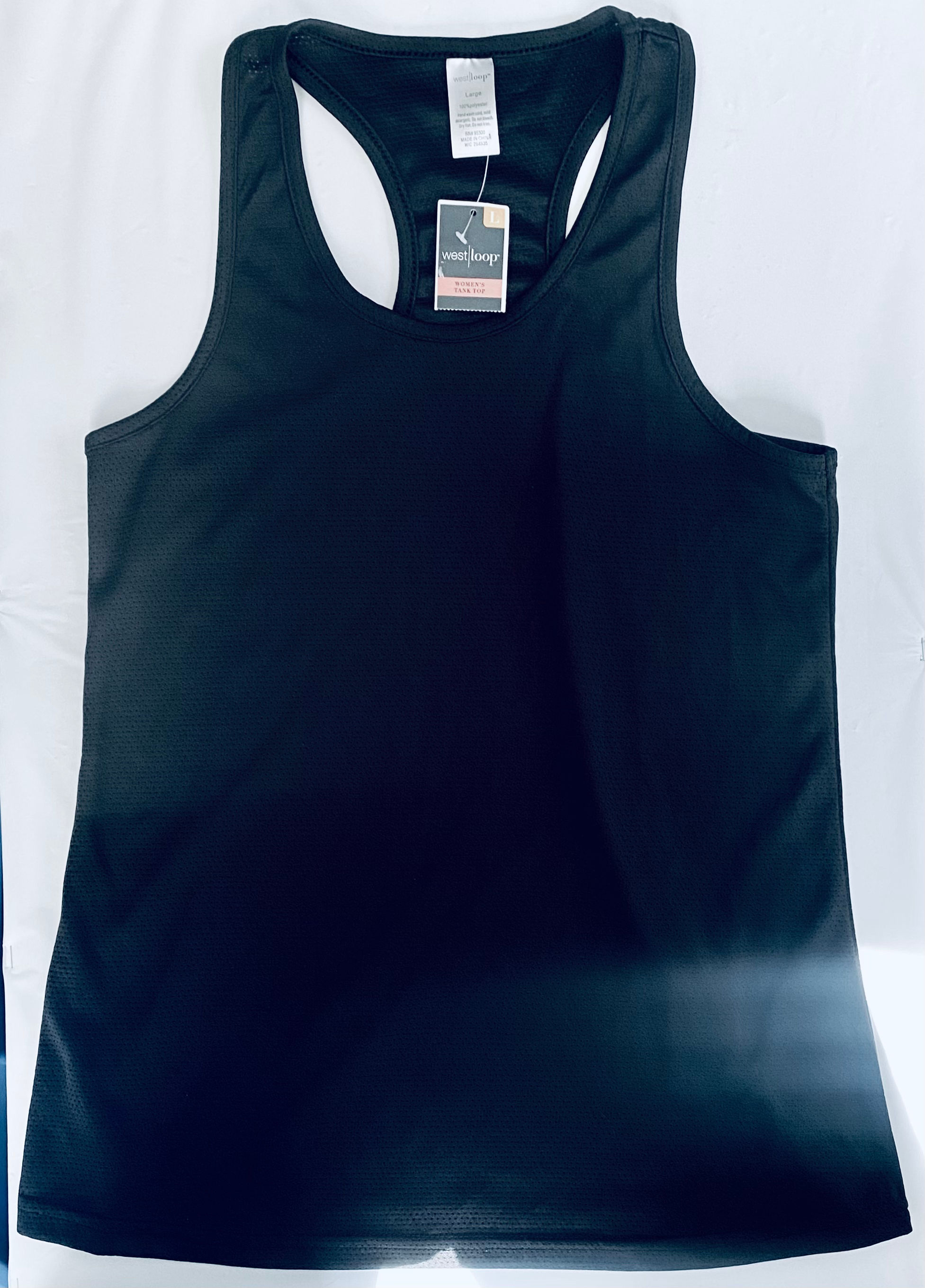 West Loop Womens Tank Top- Black Large