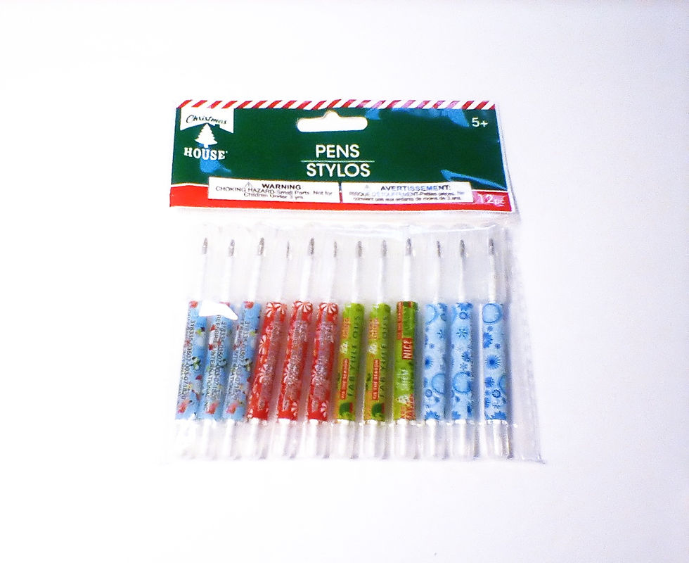 Christmas House Mini Christmas Pens Favors 12 Ct