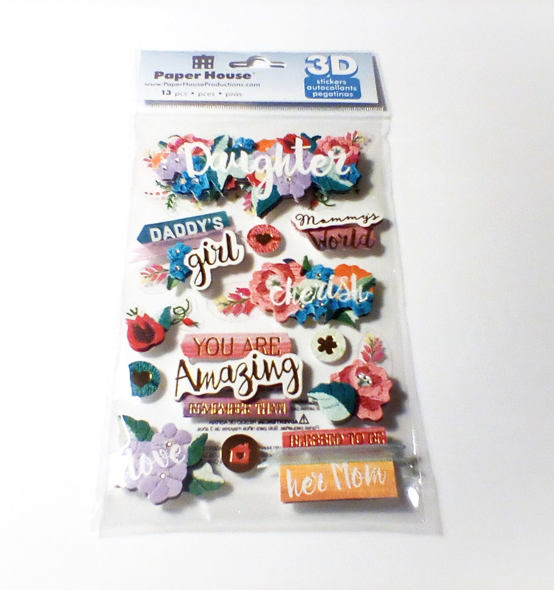 Paper House 3D - Daughter Sticker - Scrapbooking