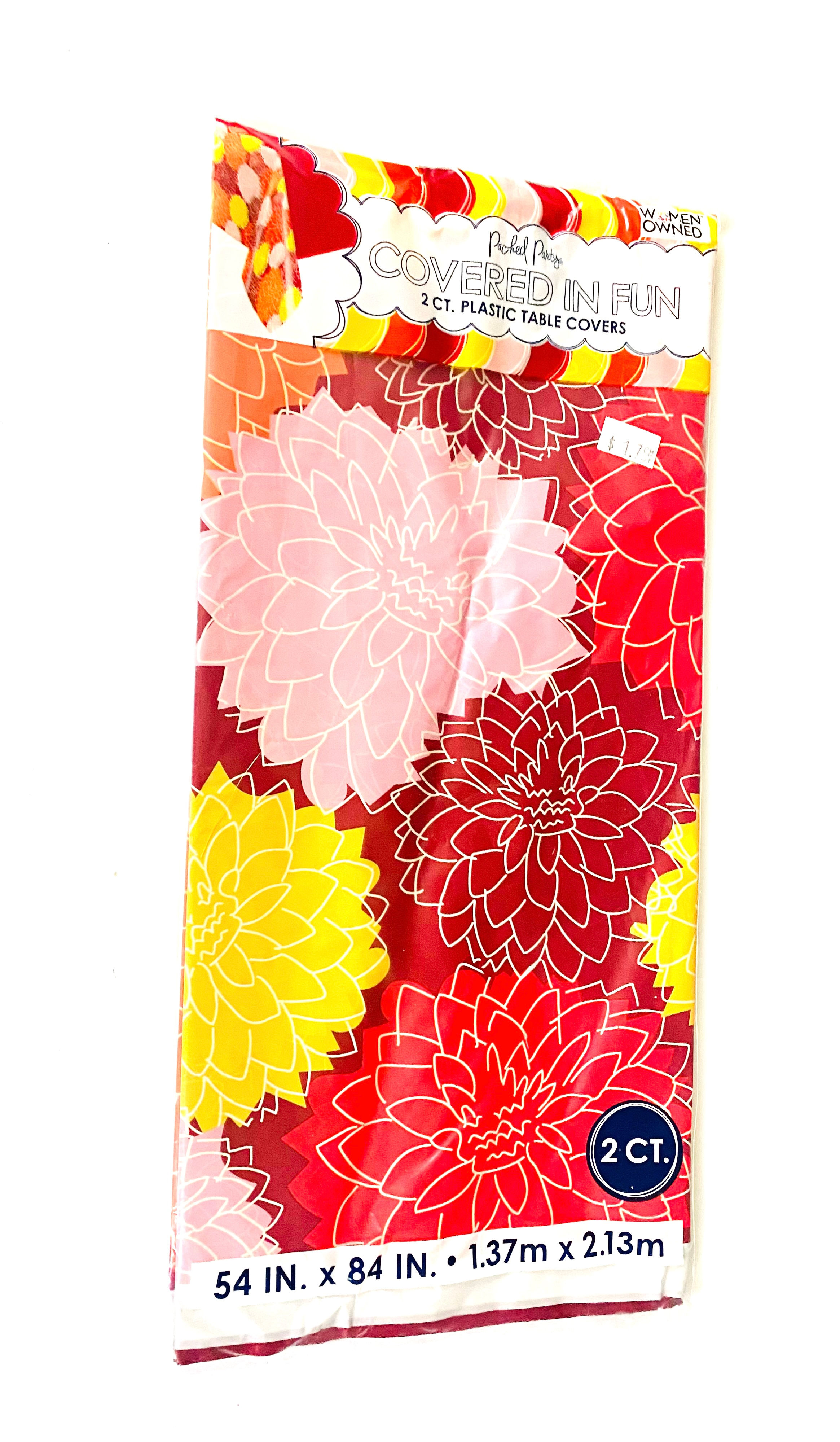 Covered In Fun Plastic Table Covers 2ct