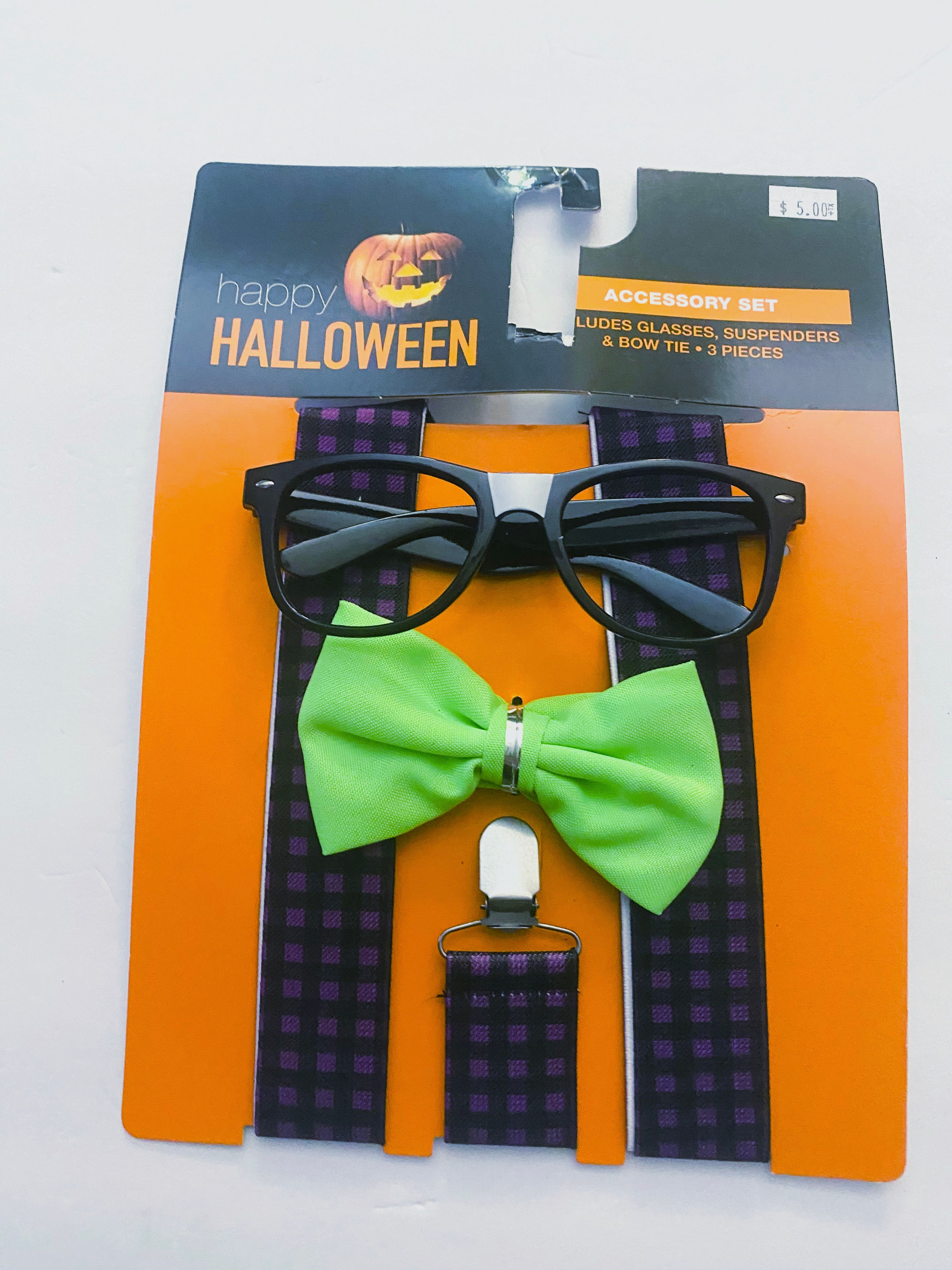 Happy Halloween Nerd Accessory Set