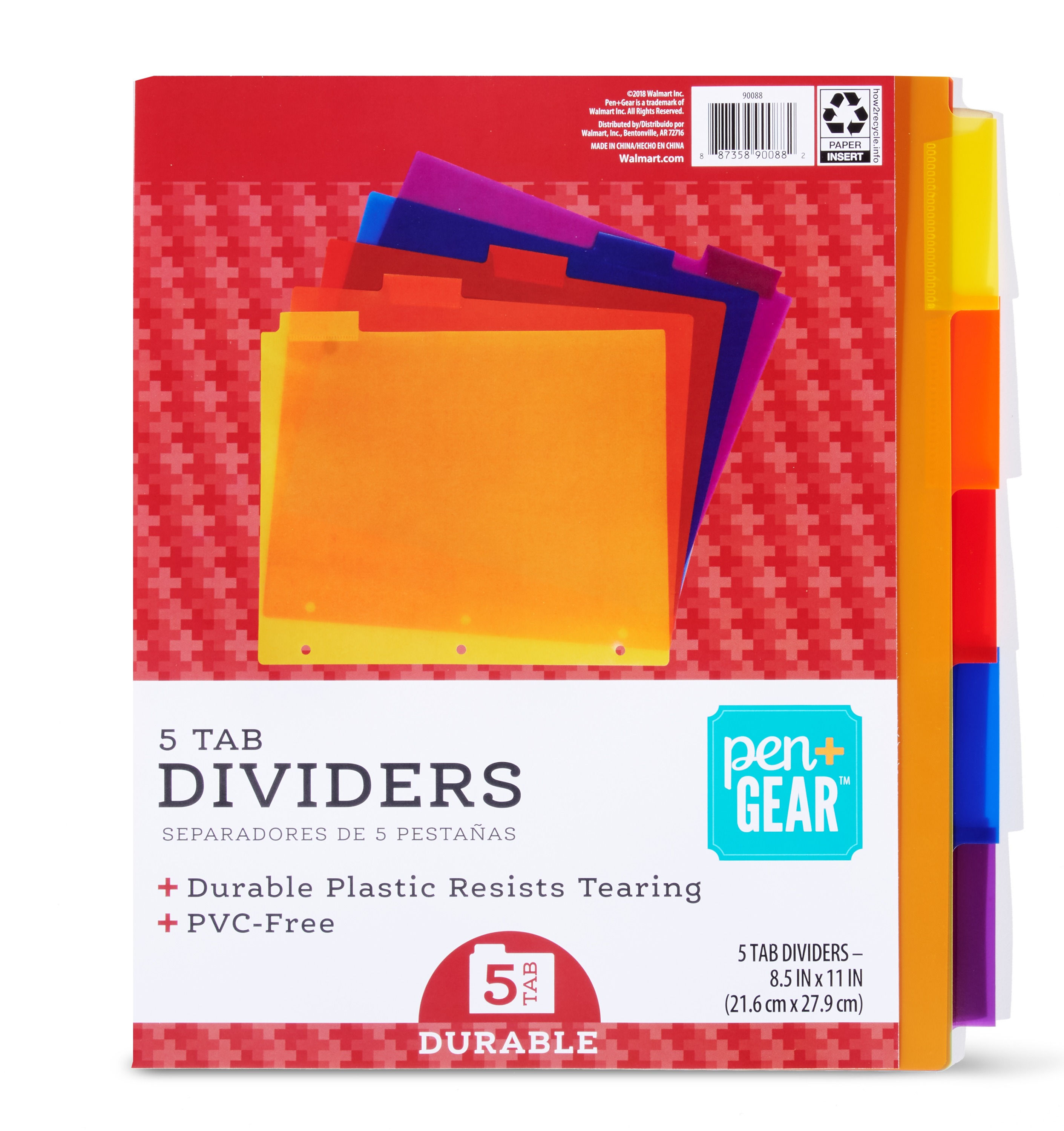 Pen+Gear 5 Tab Dividers