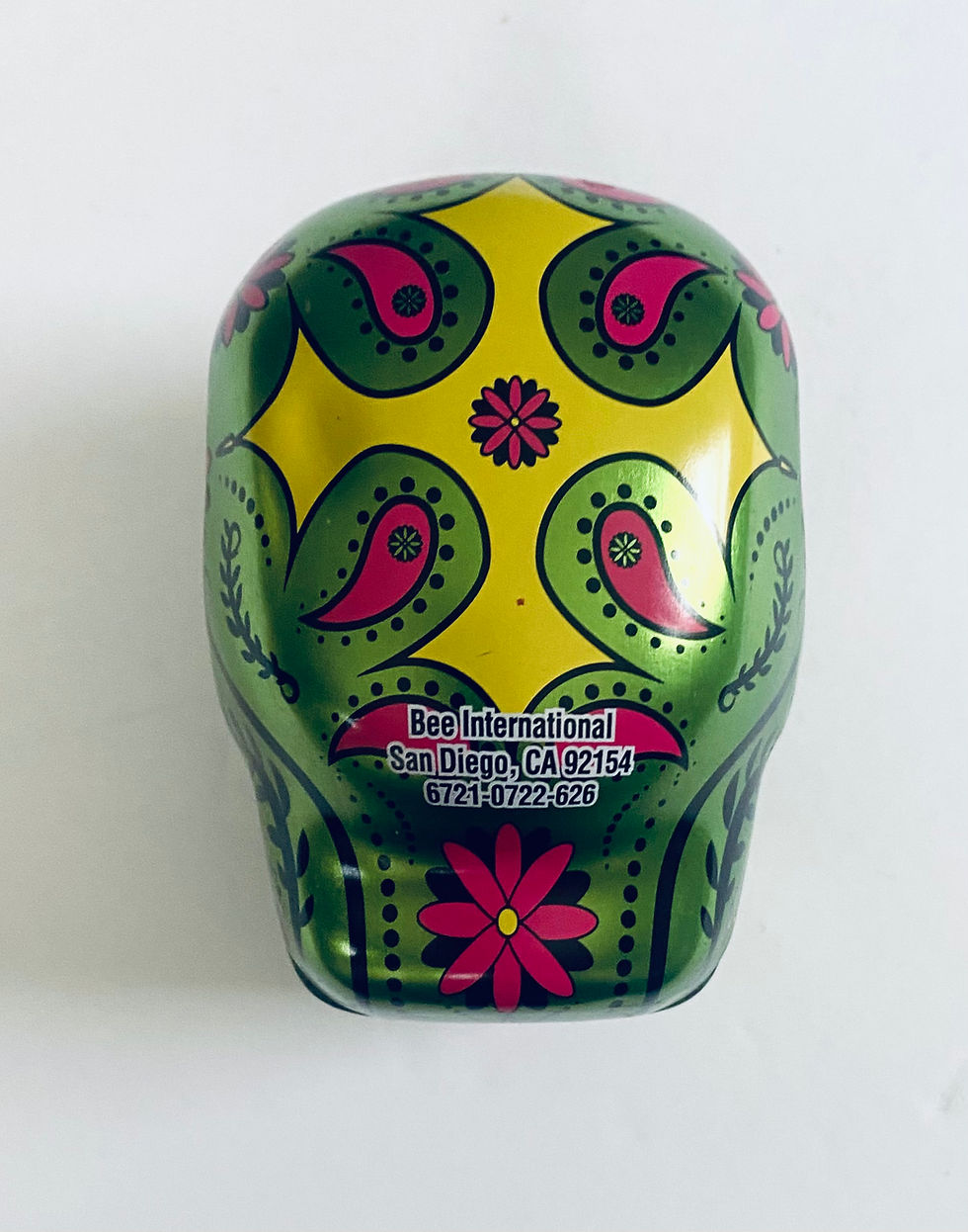 Thumbnail: Bee International Day of the Dead Sugar Skull Tin Container