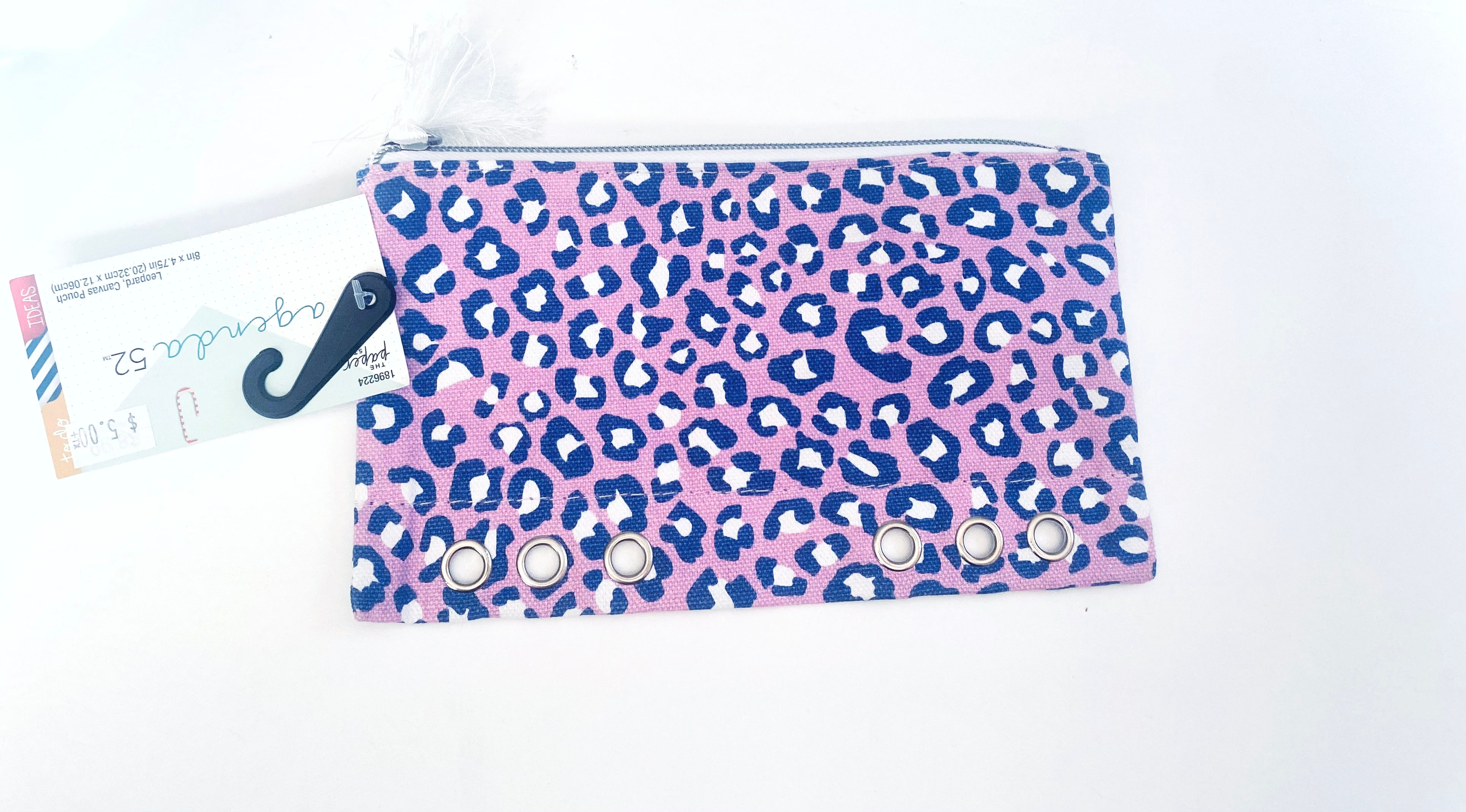 Agenda 52 Leopard Canvas Pouch