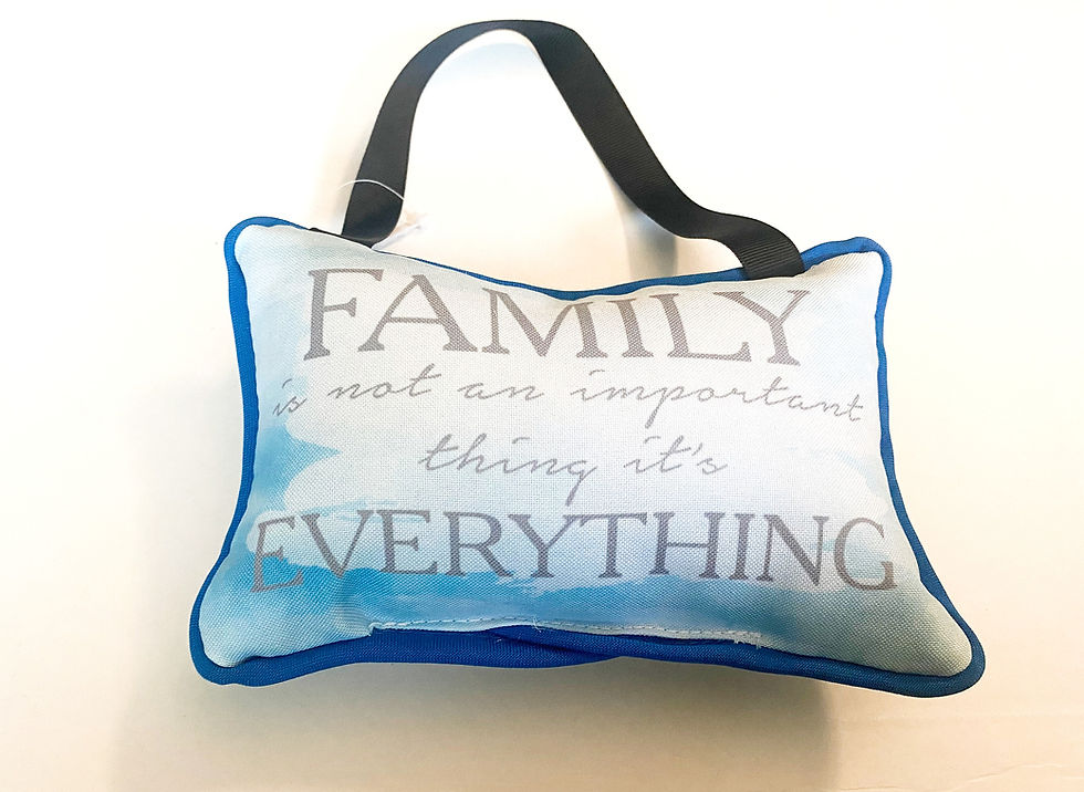 Mini Door Pillow Hanger "Family"