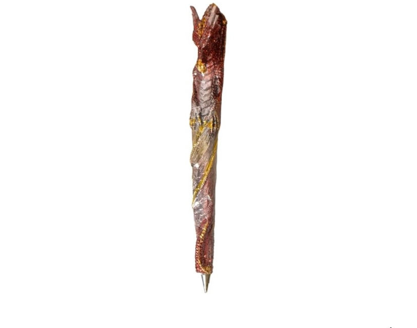 Thumbnail: Pacific Giftware Glitter Dragon Handcrafted Resin Pen - Various Colors