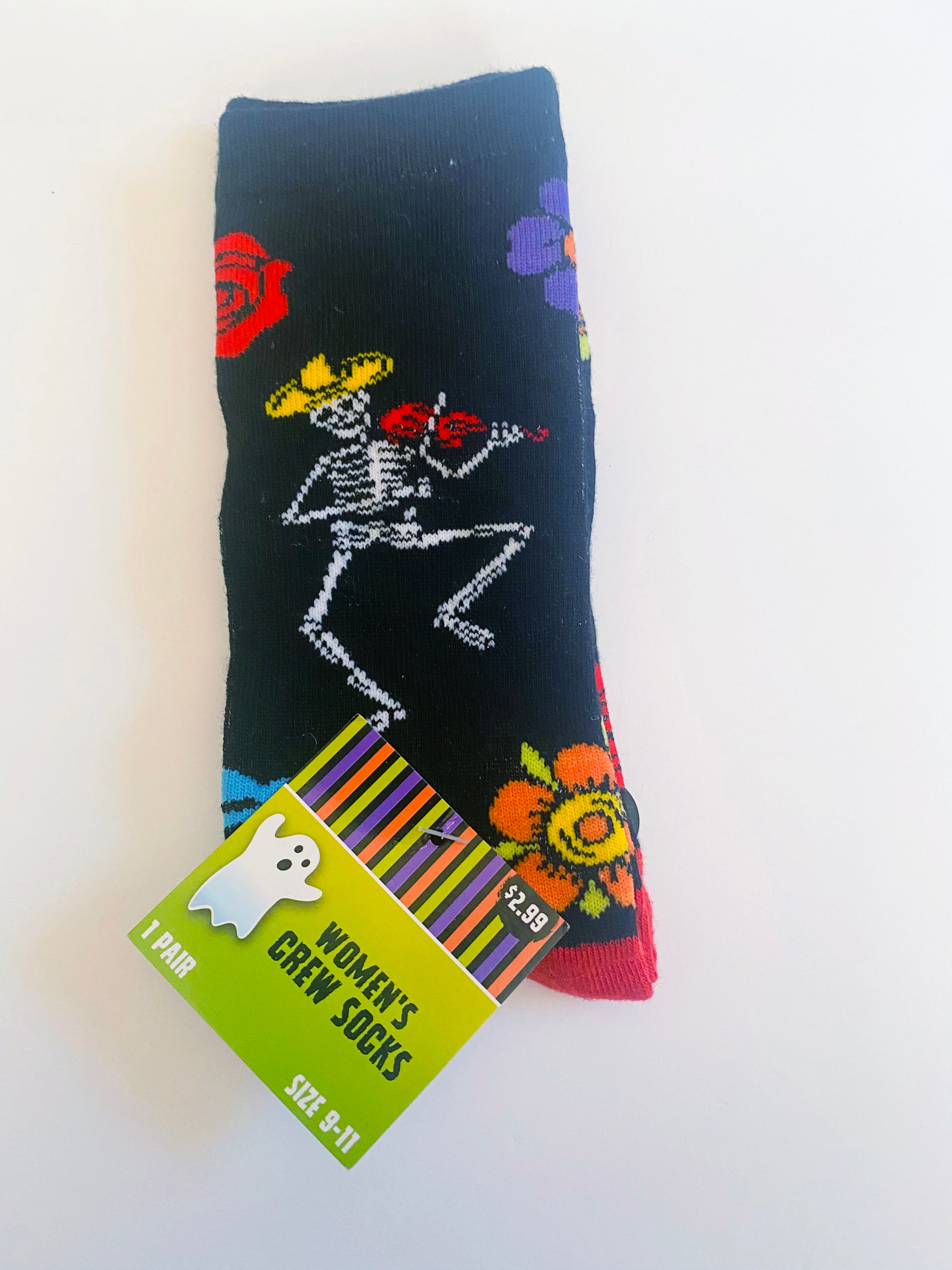 Women’s Crew Socks Day of The Dead 